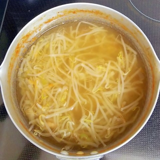 中華キムチ風もやしスープ